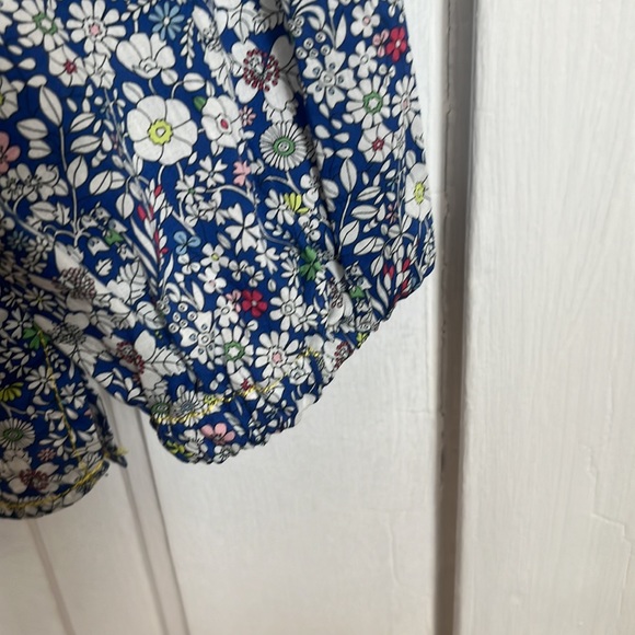 J.CREW Liberty Scalloped Popover Shirt Floral June's Meadow - Picture 7 of 10